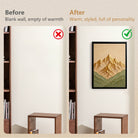 Framed Mountain Landscape Art Print, Modern Abstract Design, High-Quality Canvas, Perfect for Home Decor in California