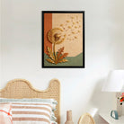 Modern Dandelion Wall Art Print, Abstract Design, High-Quality Matte Finish, Perfect for Home Decor in California