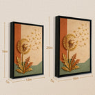 Modern Dandelion Wall Art Print, Abstract Design, High-Quality Matte Finish, Perfect for Home Decor in California