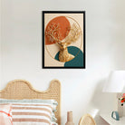 Modern Golden Deer Wall Art with Crystal Antlers, Nordic Style Decor for Living Room or Hallway