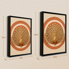 Framed Golden Peacock Wall Art, Luxury Ornate Design, Perfect for Home Decor in California