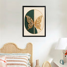 Modern Butterfly Wall Art, Elegant Gold Crystal Design, Perfect Home Decor for Living Room or Bedroom