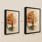 Modern Tree of Life Wall Art, Gold Leaf Design, 3D Relief, Perfect for Home Decor in New York