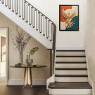 Framed Golden Phoenix Wall Art, Modern Abstract Design, High-Quality Craftsmanship, Perfect for Home Decor in New York