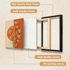 Modern Golden Bamboo Wall Art Print, Abstract Design, High-Quality Matte Finish, Perfect for Home Decor in California