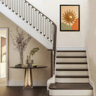 Abstract Sunburst Wall Art, Modern Canvas Painting with Gold Accents, Perfect for Home Decor in Any Room