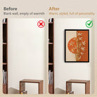 Modern Golden Bamboo Wall Art Print, Abstract Design, High-Quality Matte Finish, Perfect for Home Decor in California