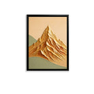Abstract Mountain Wall Art Print in Black Frame, Modern Home Decor for Living Room or Office