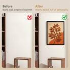 Framed Autumn Leaf Tree Wall Art, Modern Decor, Handcrafted Design, Perfect for Home or Office