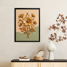 Elegant Golden Floral Wall Art Sculpture, Modern Decor for Living Room or Staircase