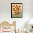 Elegant Golden Floral Wall Art Sculpture, Modern Decor for Living Room or Staircase