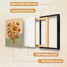 Elegant Golden Floral Wall Art Sculpture, Modern Decor for Living Room or Staircase