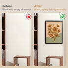 Elegant Golden Floral Wall Art Sculpture, Modern Decor for Living Room or Staircase