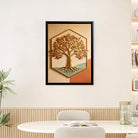 Modern Tree of Life Wall Art, 3D Relief Design, Gold Finish, Perfect for Home Decor in Any Room