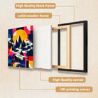 Framed Abstract Mountain Canvas Art Print, High Quality HD Printing, Perfect for Home Decor in Any Room