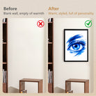 Framed Blue Eye Art Print Modern Abstract Canvas Painting Home Decor for Living Room or Bedroom