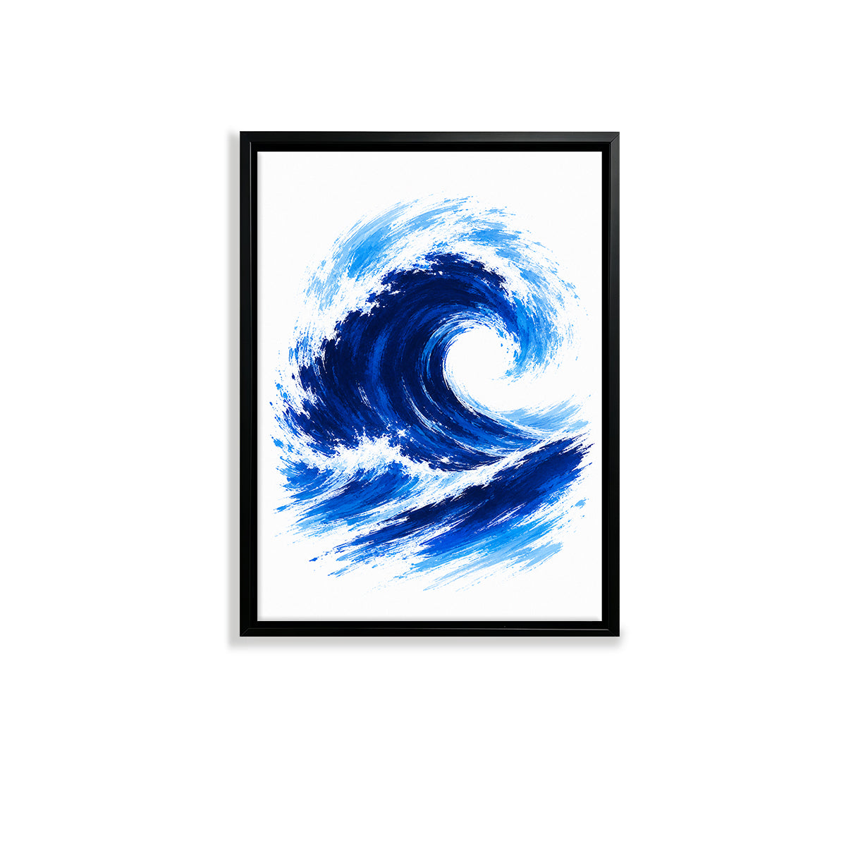 Framed Ocean Wave Art Print, Abstract Coastal Design, High-Quality Matte Finish, Perfect Home Decor for Living Room or Bedroom