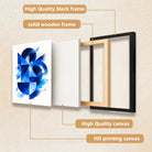 Abstract Blue几何图案艺术画框, 现代简约风格, 高清印刷材质, 家居装饰/送礼佳品