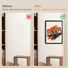 Framed Retro Cassette Tape Art Print, Vibrant Orange and Black Design, Perfect Home Decor for Music Lovers