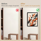 Framed Musical Notes Art Print, Abstract Black and Orange Design, Perfect Home Decor for Any Room