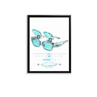 Futuristic Sunglasses Art Print, Modern Tech-Inspired Design, Premium Quality, Perfect for Home Decor in California