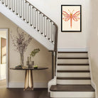 Framed Circuit Board Dragonfly Art Print, Modern Tech-Inspired Design, High-Quality Matte Finish, Perfect for Home or Office in New York