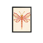 Framed Circuit Board Dragonfly Art Print, Modern Tech-Inspired Design, High-Quality Matte Finish, Perfect for Home or Office in New York