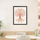 Framed Circuit Board Tree Art Print, Modern Tech-Inspired Design, High-Quality Matte Finish, Perfect for Home or Office Decor in New York