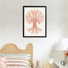 Framed Circuit Board Tree Art Print, Modern Tech-Inspired Design, High-Quality Matte Finish, Perfect for Home or Office Decor in New York