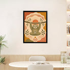 Framed Sloth Yoga Art Print, Boho Style, High-Quality Giclee, Perfect for Home Decor in Any Room