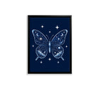 Framed Night Sky Butterfly Art Print, Celestial Design, High-Quality Matte Finish, Perfect for Home Decor in Any Room