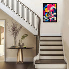 Framed Eiffel Tower Wave Art Print, Modern Abstract Design, High-Quality Matte Finish, Perfect Home Decor for Any Room