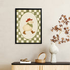 Framed Western Sheep Art Print, Quirky Cowboy Lamb Design, Perfect for Home Decor in Any Room
