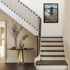 Framed Seagull with Gun Art Print, Humorous Coastal Decor, High-Quality Matte Finish, Perfect for Home or Office in Any State