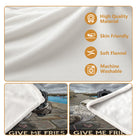 Funny Seagull Pattern Fleece Blanket, Soft Warm Material, Perfect for Home Cozy Moments in Any State