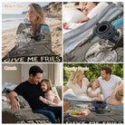 Funny Seagull Pattern Fleece Blanket, Soft Warm Material, Perfect for Home Cozy Moments in Any State