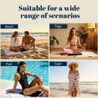 Beach Towel with Cat and Fish Design, Microfiber Material, Perfect for Summer Days in California