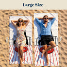 Beach Towel with Cat and Fish Design, Microfiber Material, Perfect for Summer Days in California