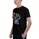 Unisex Black T-Shirt with Vibrant Bird of Paradise Graphic, Soft Cotton Material, Perfect for Casual Wear or Gift