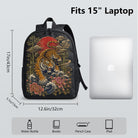 Tiger Japanese Art Backpack High-Density Weave Campus Commute Ready