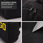 Prego Arch Logo Backpack, Durable High-Density Weave, Campus & Commute Ready