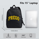 Prego Arch Logo Backpack, Durable High-Density Weave, Campus & Commute Ready