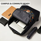 Gryphon Floral Backpack - Durable High-Density Weave, Perfect for Campus & Commute
