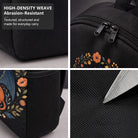 Gryphon Floral Backpack - Durable High-Density Weave, Perfect for Campus & Commute