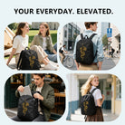 Dragon Cathedral Backpack Gothic Style High-Density Weave Campus Commute Ready