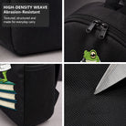 Backpack with Frog Scientist Design, Durable High-Density Weave, Campus & Commute Ready