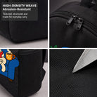 Cute Cat Reading Book Backpack, Durable High-Density Weave, Campus & Commute Essential for Students