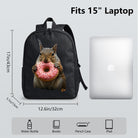 Squirrel with Donut Backpack - Durable High-Density Weave for Campus & Commute