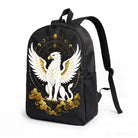 Mythical Griffin Backpack with Gold Accents - Durable High-Density Weave for Campus & Commute