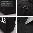 Black Meatballs Backpack with High-Density Weave, Campus & Commute Ready